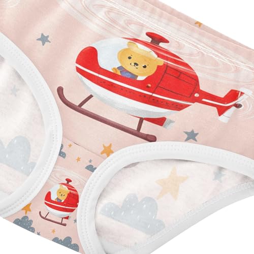 Red White Helicopters Cute Animal Toddler Girls's Underwear 2T 202c11684