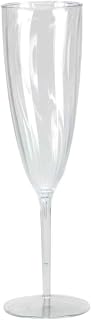 Tablesettings Champagne Flutes Clear 6 oz Toasting Glasses [BULK] 1-Pack (8 Glasses)