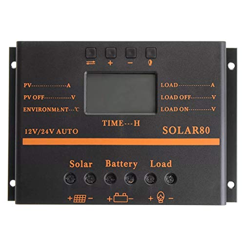 BALALA BIAN Generator Accessories 12V/24V 80A Auto LCD Solar Battery Regulator Charge Discharge Controller Electrical Equipment