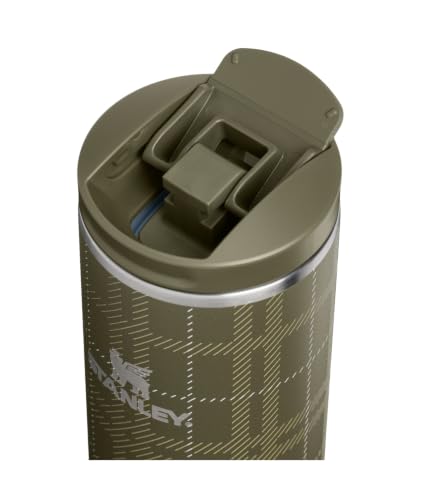 Image of STANLEY Transit Flip Top Mug, 16 oz, Peat Moss Plaid