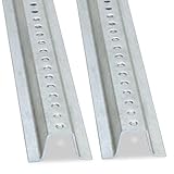 SmartSign U-Channel Sign Post, Heavy Weight | 8' Tall Galvanized Steel Post - Pack of 2