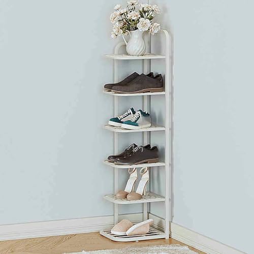 LYJYUJIE Zapatero Delgado Dorado - Elegante Nizer De Metal con Estantes Abiertos Almacenamiento De Varios Niveles para Entrada, Pasillo Y Dormitorio - Gabinete Que Ahorra Espacio ~/