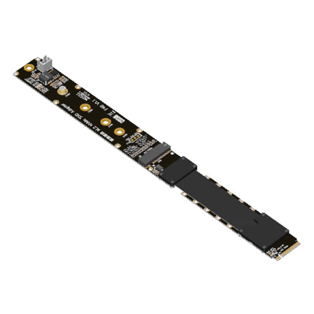 Malloy M.2 NVMe Key M PCIe 5.0 X4 Gen5 128G/Bps, kabel przedłużający FFC o wysokiej prędkości, bardzo miękki i niskostratny, 25 cm.