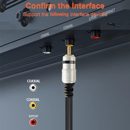 Image of MX RCA Cable 2RCA Male to 2RCA Stereo Audio Cable Gold Plated Adapter Dual Shielded for Home Theater Amplifier Hi-Fi System Car Sound Speaker PARENT (1 rca male to male, 10M)