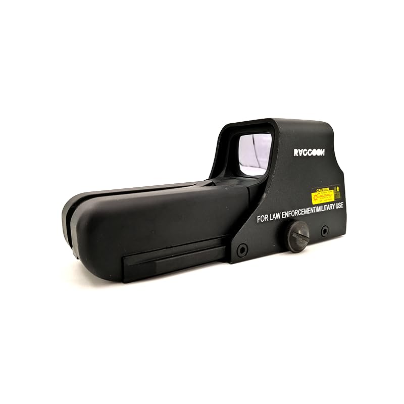 Genérico Raccoon 552, Mira holográfica, Red Dot o Visor Táctico con Punto Rojo/Verde, Montaje Picatinny, Negro. Uso Exclusivo para Airsoft
