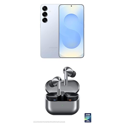 Samsung Galaxy S25+ 512GB Unlocked AI Smartphone, Icyblue w/ Galaxy Buds 3 Pro AI True Wireless Bluetooth Earbuds, Silver