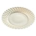 Flairware Round Rippled Disposable Plastic Salad Plate (180/Case) Color: Bone