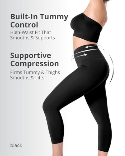 Image of SlimMe High Waisted Shapewear Leggings, Tummy Control Compression