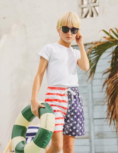 westwolf 6-20T Boys Swimming Trunks 2 in 1 Bathing Suit Quick Dry Board Shorts3