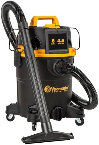Vacmaster Professional 6 Gallon 4.5 Peak HP Wet/Dry Vacuum with S...