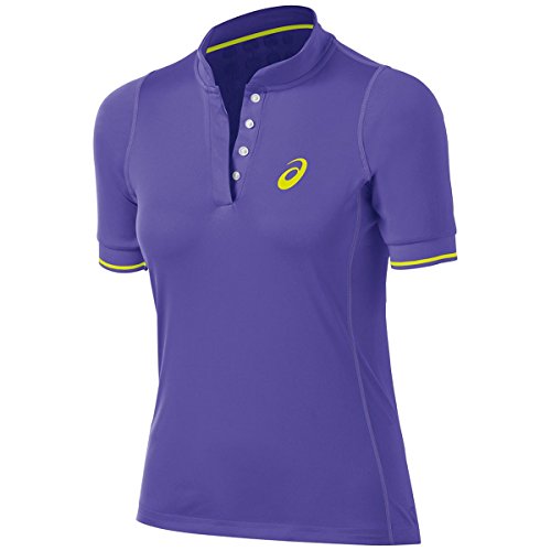 ASICS Women's Break Polo Short Sleeve Top, Violet Purple, Small