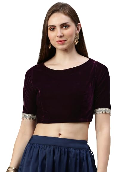 De Moza Women Crop Top Woven Top Solid Polyester-picture-45