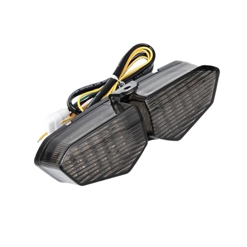 Feu arrière de frein à LED moto Yamaha R6 2004 optique fumé clignotant intégré R6S