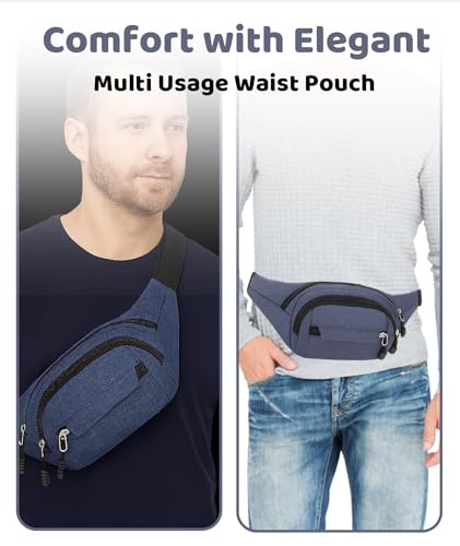 Image of Waist Bag for man, Fanny Bag for Men, Fanny Pack，Durable Fanny Bag for Travel, Running, Hiking, and Gym Workouts