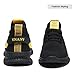 VNANV Mens Slip On Walking Shoes Lightweight Breathable Non Slip Running Comfortable Gym Tennis Athletic Fashion Sneakers Men (Black Yellow,15)
