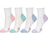 Women's Roll Top Ankle High Cotton Socks 5pair or 6pair