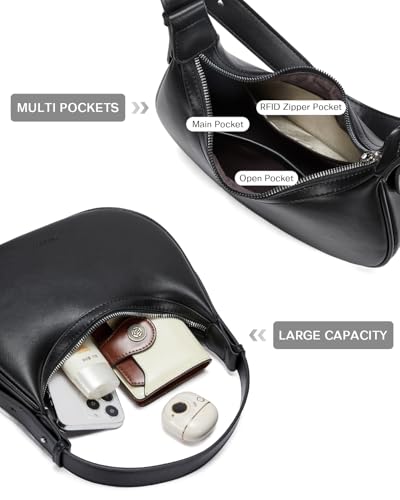 CHOLISS Shoulder Bag for Women RFID Vegan Leather Crescent Hobo Bag Clutch Underarm Purse Top-Handle Travel Handbags4