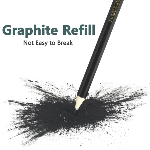 Drawing Pencils Set Of 14 (B - 12B) Sketching Pencils For Drawing, Shading & Doodling | Professional Sketch Pencils Graphite Grades For Artists & Beginners #TOP6