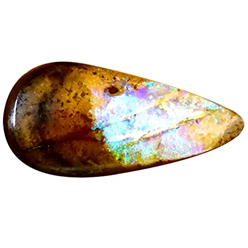 Opale boulder naturelle 3,10 ct : finissez-en avec les bijoux banals grâce à ses feux d'Australie