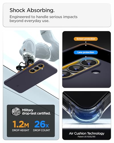 Image of Spigen Nano Pop MagFit | Samsung Galaxy S26 Case [Mil-Grade Certified Drop Protection] Galaxy S26 Back Cover | TPU+PC - Blueberry Navy