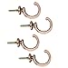 4pcs Metal Decorative Curtain Tie-Back Hooks Wall Mounted Drapery Holders for Bedroom,Decorative Wall Hanging Hooks for Windowï¼ŒClothesï¼ŒCoatï¼ŒHatï¼ŒTowel (Red Bronze)