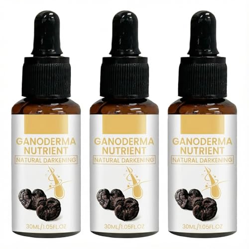 Anti-greying Hair Serum, Hair Darkening Serum, Ganoderma Nutrient Natural Darkening Serum, Restore Natural Color, for Women Men (3PCS)
