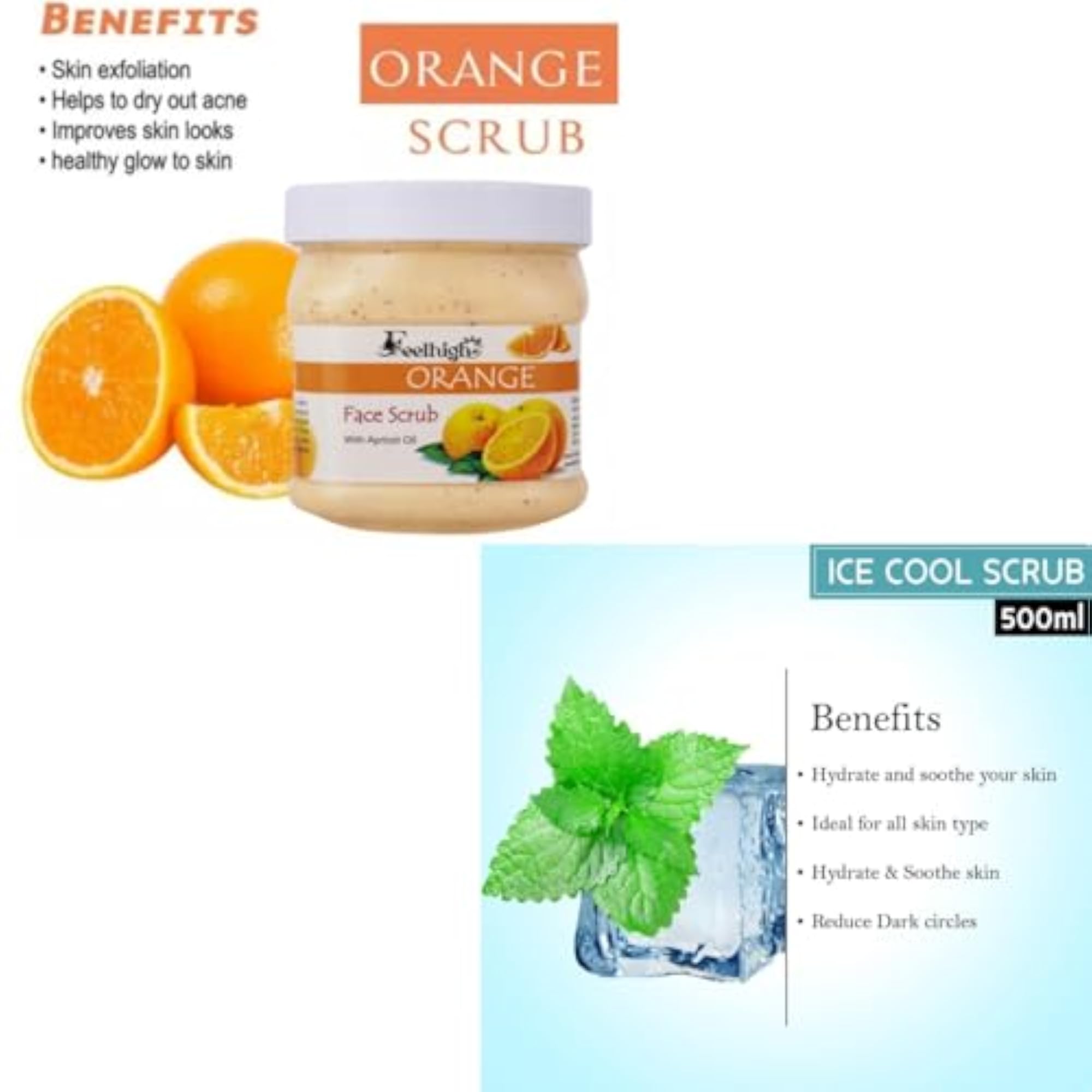 Apricot Oil Orange Scrub for Smoothing Skin