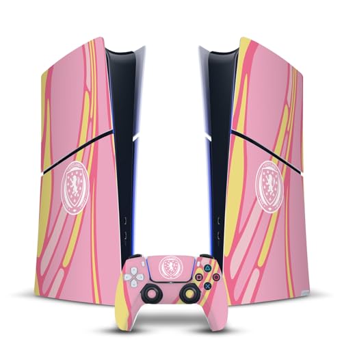 Skin pour PS5 Slim et DualSense protégeant la console des traces de doigts au style écossais