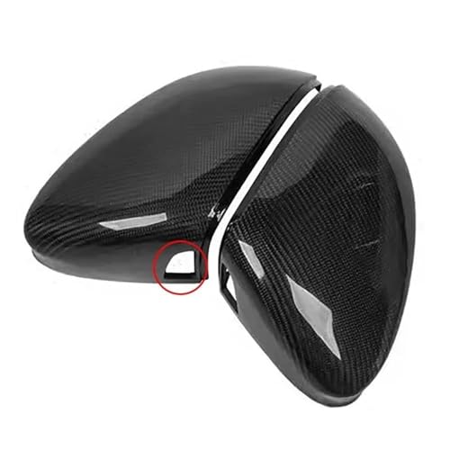 Rétroviseurs en carbone pour Golf 8 résolvant le remplacement des pièces d'origine usées