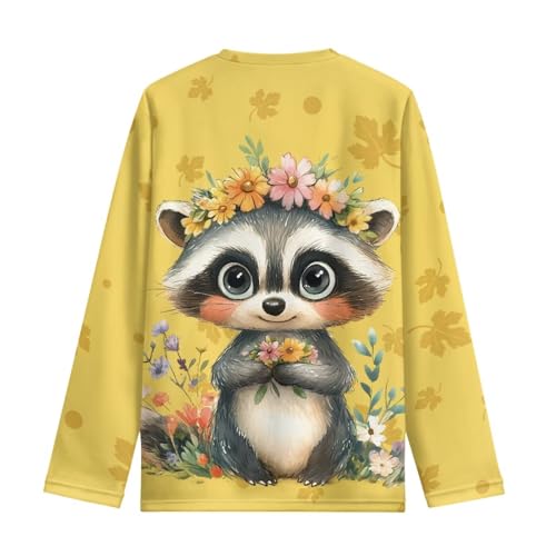 Image of Long Sleeve Shirts for Girls Winter Tops 3-16t Cartoon T Shirts for Fall Clothes