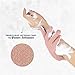 The Beauty Project 4 Pairs Exfoliating Gloves, 100% Nylon, Dual Texture Body Scrub for Spa, Massage & Dead Skin Removal, Multi-Color Shower Bath Accessories (Blush/Rose Gold)