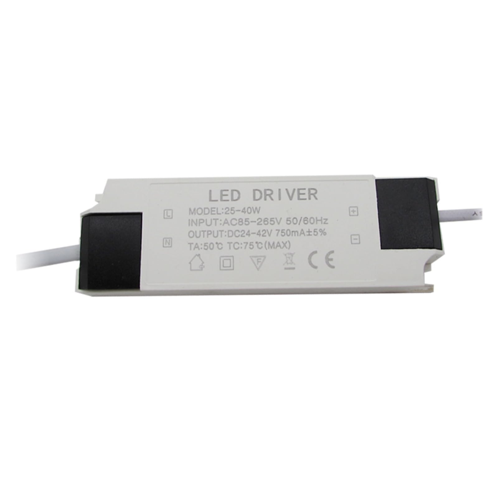 LED-Treiber-Netzteil Flachbildschirmleuchte 25-40W Treiber Ballast Downlight Spotlight Isolation Konstantstromadapter(25 40W 300mA DC female)