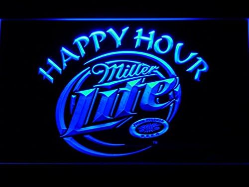 Happy Hour Beer Bar LED Neon Light Sign Man Cave 605-B