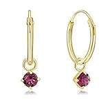 Diámetro Aros: 12 mm - Espesor 1.2 mm - Diámetro Swarovski: 3 mm - Atención, los Aros son muy pequeños y difíciles de poner - Consulte la TABLA DE TAMAÑOS