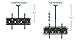 Mount-It Dual TV Ceiling Mount Rotating and Tilting Double TV Ceiling Mount for Samsung, Sony, LG, Sharp,Vizio, Haier, Toshiba, Sharp, Element, 32, 40, 42, 48, 50, 55, 60, 65, 70, 75 Inch TVs,Black