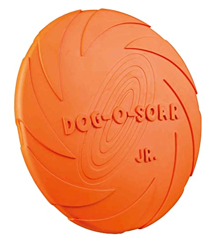 TRIXIE 33500 Dog Disc, Naturgummi, ø 15 cm, zufällige Farbauswahl (Packung mit 2)