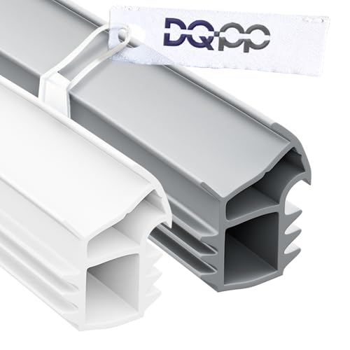 DQ-PP Junta de marco de acero – Blanco – 100 metros – Goma TPE – KU-11 – Altura de estanqueidad 18,8 mm – Ancho de estanqueidad 16,6 mm – Junta de goma para puerta de marco de acero, puertas