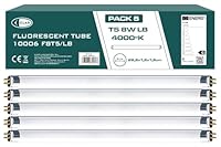 CLAR - Leuchtstoffröhren, 8 W T5, T5, Leuchtstoffröhre, Mini-Leuchtmittel, fluoreszierend, 28,8 x 1,6 cm (8 Watt T5, Packung 5)