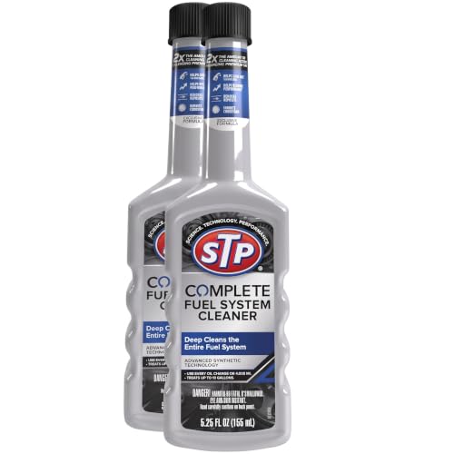 STP Complete Fuel System Cleaner, Fuel Cleaner Deep Cleans Entire Fuel System, 5.25 Oz, Multicoloured, 1 Count (Pack of 2)