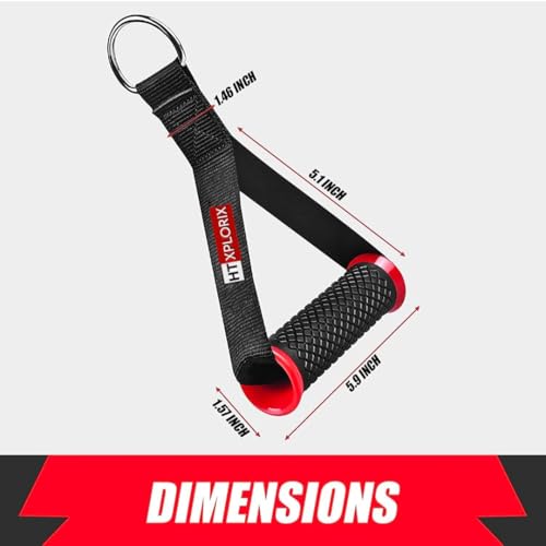 Image of Pair of Nylon Heavy Duty Cable Cross Handle for Cable Machine Attachment