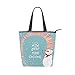 JOCHUAN Borsa tote grande da donna di grande capacità Borsa da donna carina Biancaneve Inverno Natale Pupazzo di neve Borsa da donna per le donne Lavoro Viaggi Shopping 11 × 4 × 13,6 pollici