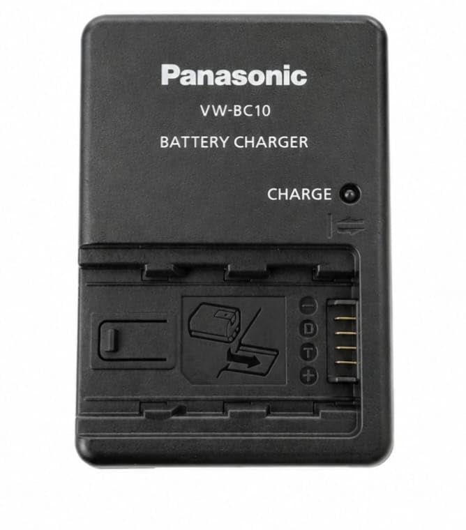 Designed for P@nasonic VW-BC10 Battery Charger Compatible with VW-VBK180, VW-VBK360, VW-VBL090 Camera Camcorder Batteries, Fast Charging, LED Indicator, Compact (Pack of 1)-image-40