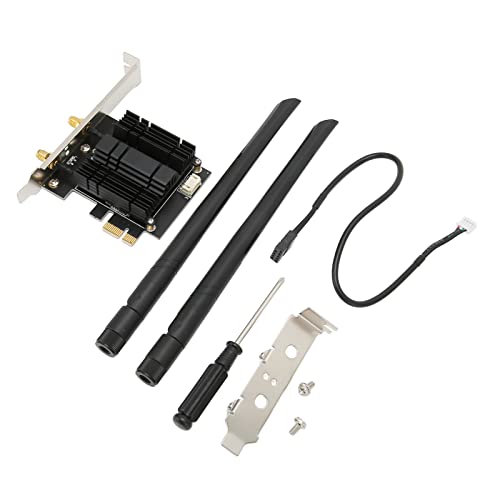 Adaptador inalámbrico PCI Express de doble banda, tarjeta WiFi PCIE para escritorio soporte AC1300Mbps versión 4.2 para PC Gaming miniatura 1
