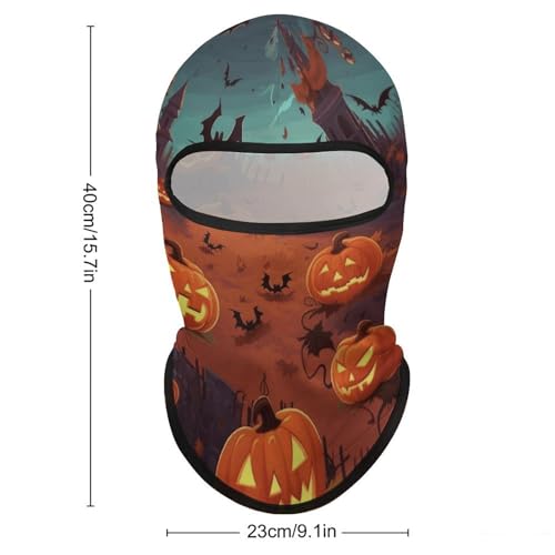 Máscara facial para Halloween para hombres y mujeres con protección solar, transpirable, cubre todo el rostro para senderismo, ciclismo, running y conducción miniatura 2