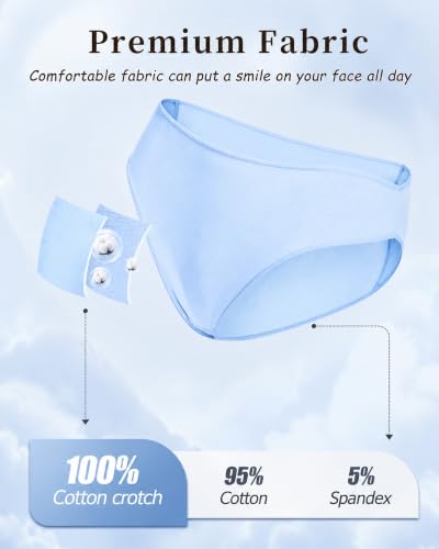Image of UNDER THE SEA Cotton Underwear for Women 6 Pack Sexy Bikini High Cut Breathbale Cheeky Panties Underwear Womens Lingerie