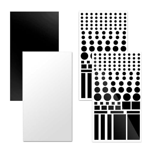 Light Blocking Stickers Blackout Sticker for Electronic Light Dimming Filters 4 Sheets Dimming 80%-100% Sheets for Blackout Routers LED Covers Blackout Dimming of LED Lights Blocking