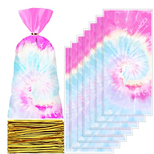 Sacs à dragées anti humidité cellophane macaron avec attaches dorées pour vos fêtes
