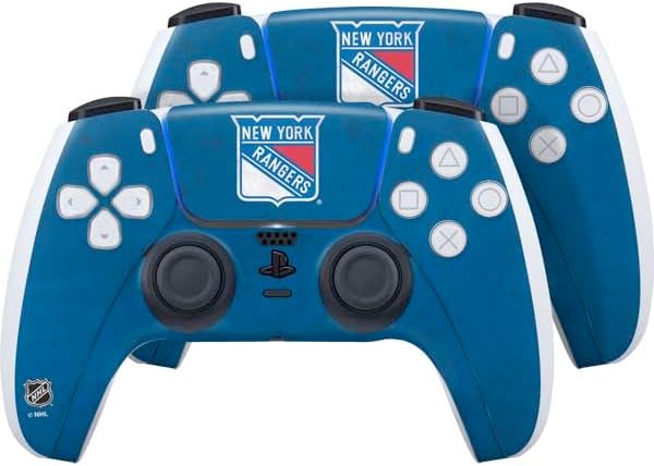 Skinit Decal Gaming Skin Compatible with PS5 Controller - Officially Licensed NHL New York Rangers Home Jersey Design