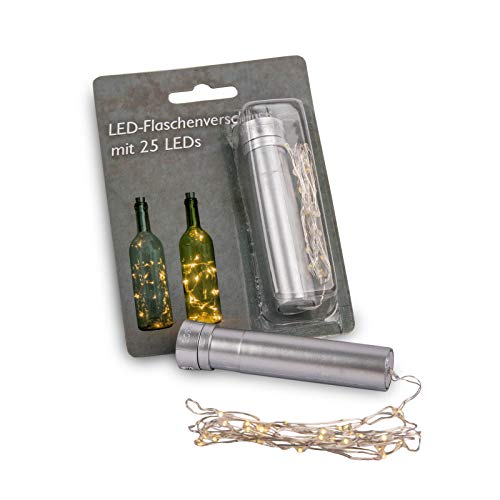 Preisvergleich Produktbild arts LED Lichterkette mit Flaschenverschluss - 25 LED Kette - Flaschenlichterkette - Batteriebetrieben