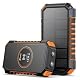 Hiluckey Solar Powerbank 26800mAh mit kabellosem Laden und Solartechnologie